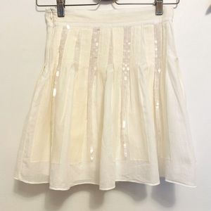 Girls Designer Cotton Mixed Textures Skirt from Italy